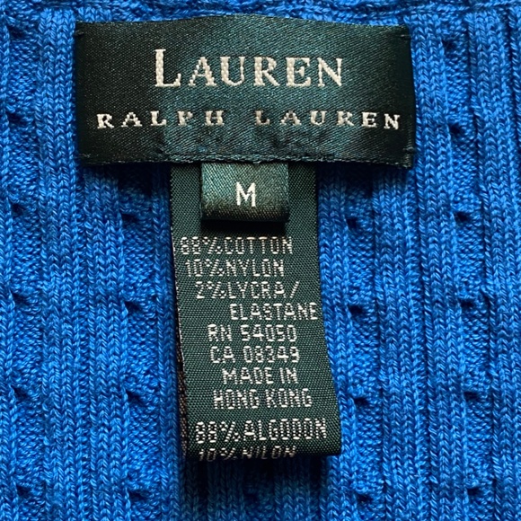Ralph Lauren Blue Sleeveless Sweater - Picture 2 of 5